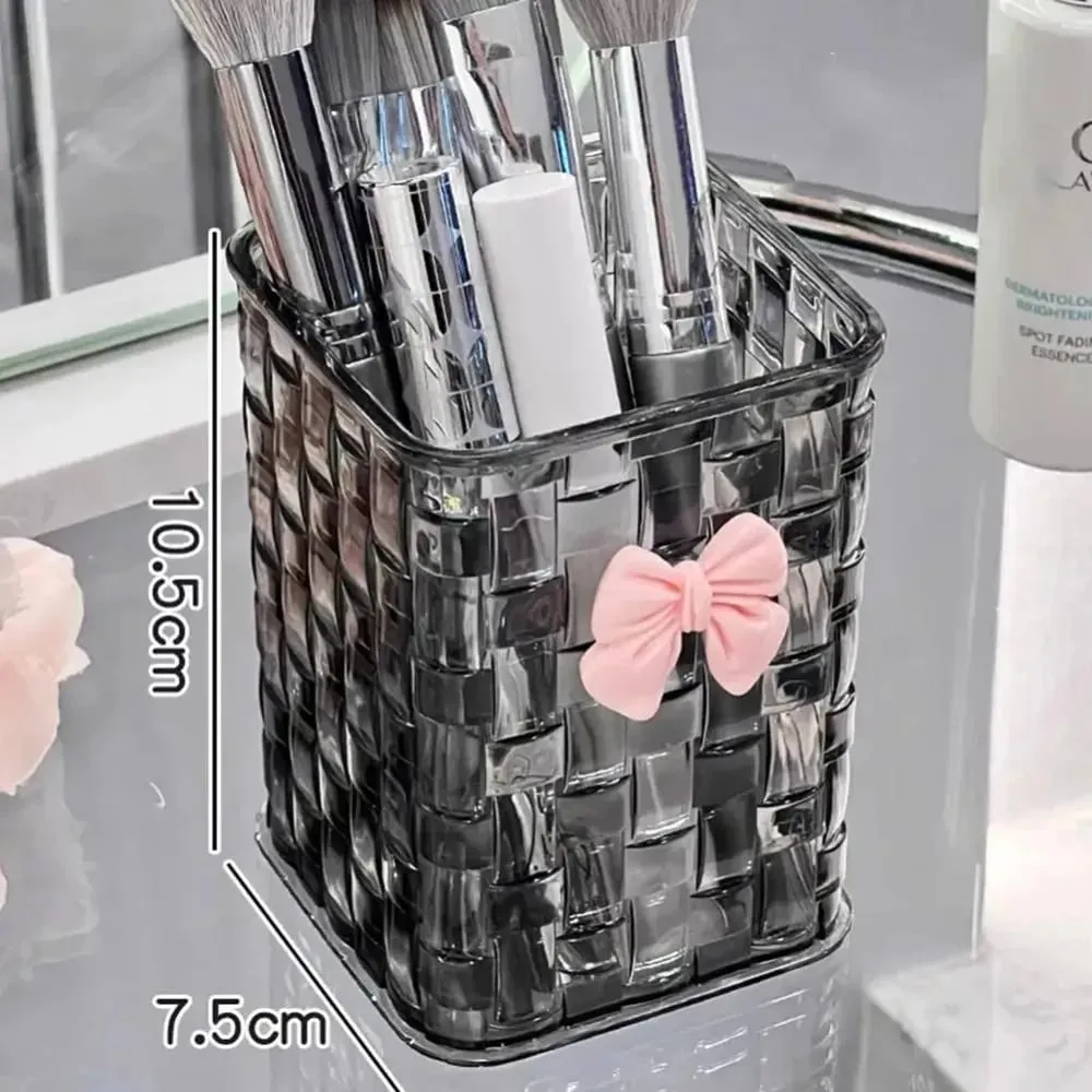 Clear Acrylic Makeup Brushes Storage Box Nail Polish Display Stand Rack Jewelry Case Desk Cosmetic Organizer Lipstick Storage