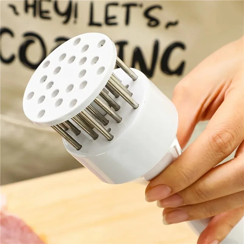 1PC Stainless Steel Steak Meat Tenderizer Hammer Loose Meat Needle Household Punching Daily Tendon Breaker Meat Inserting Needle