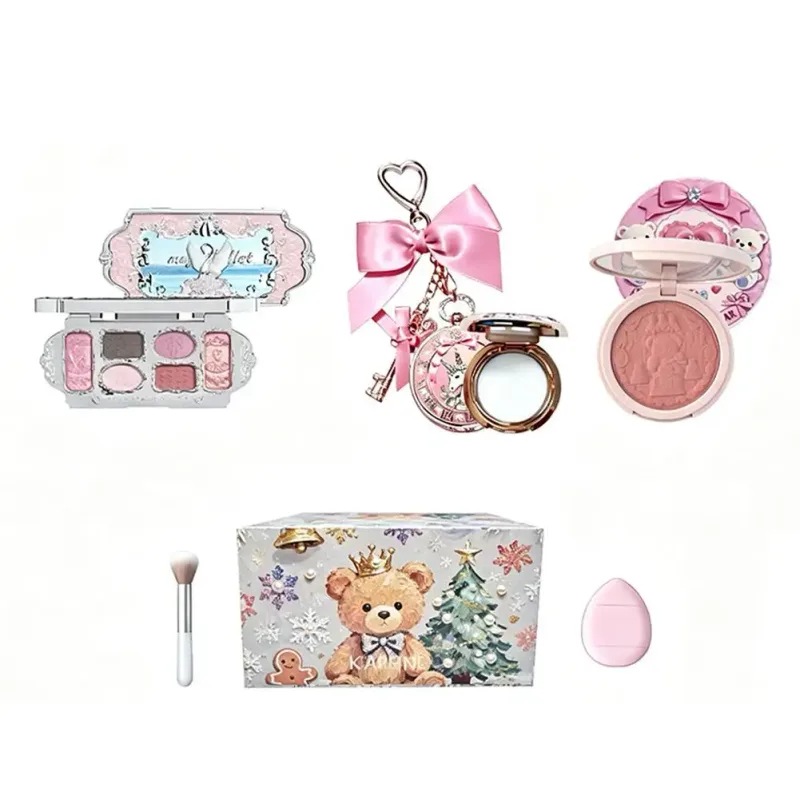 Capel Conjunto de maquiagem profissional paleta de sombras corretivo base kit de batom para mulheres