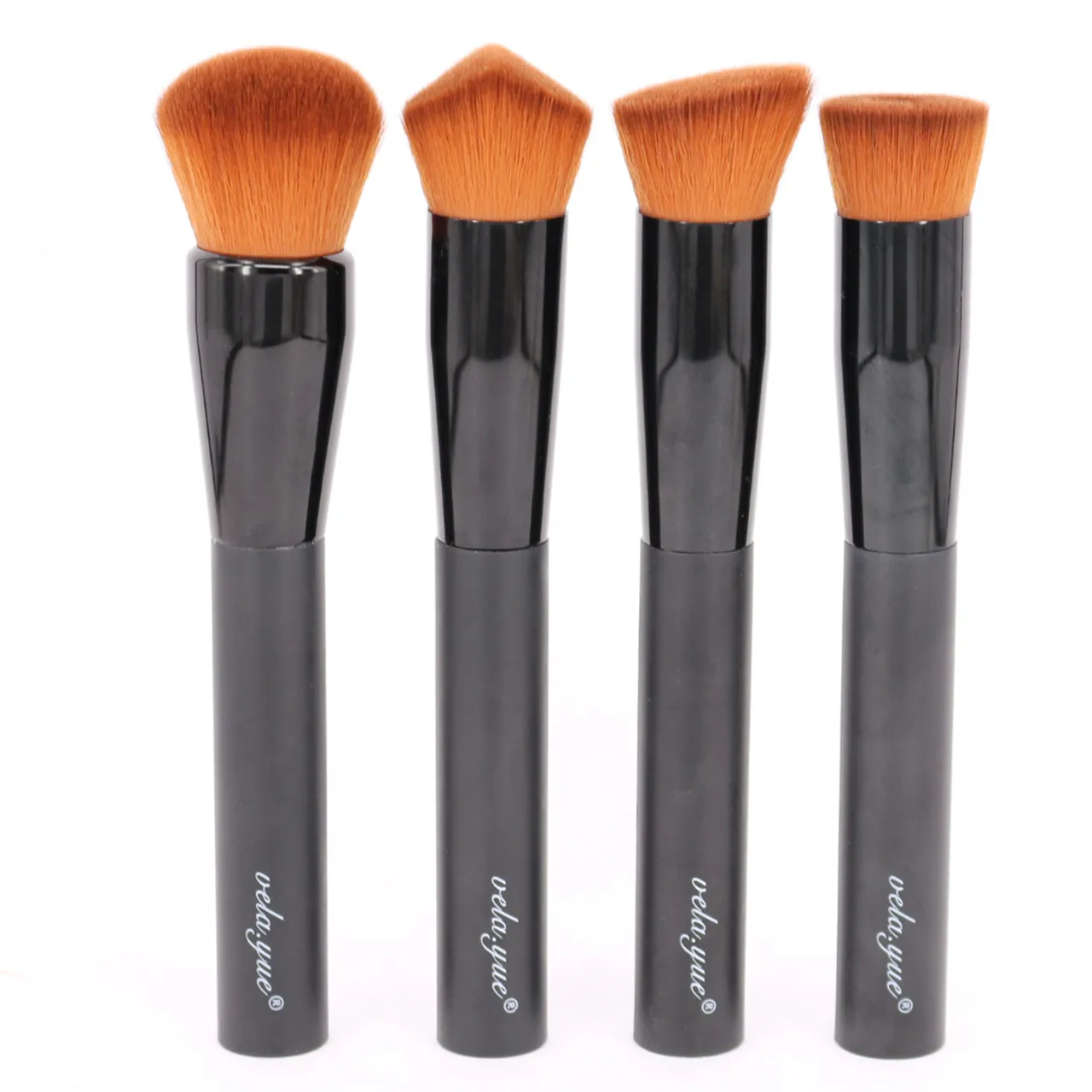Vela.Yue Pincéis de maquiagem para pó facial, blush, creme líquido, base de primer, mistura, contorno, realce, ferramentas de beleza