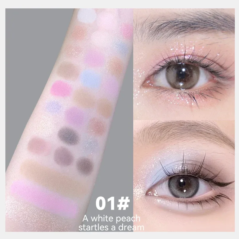 Sombra de olho mult com 27 tons, glitter perolado fosco, placa grande, blush, alto brilho, contorno multifuncional, novo estilo