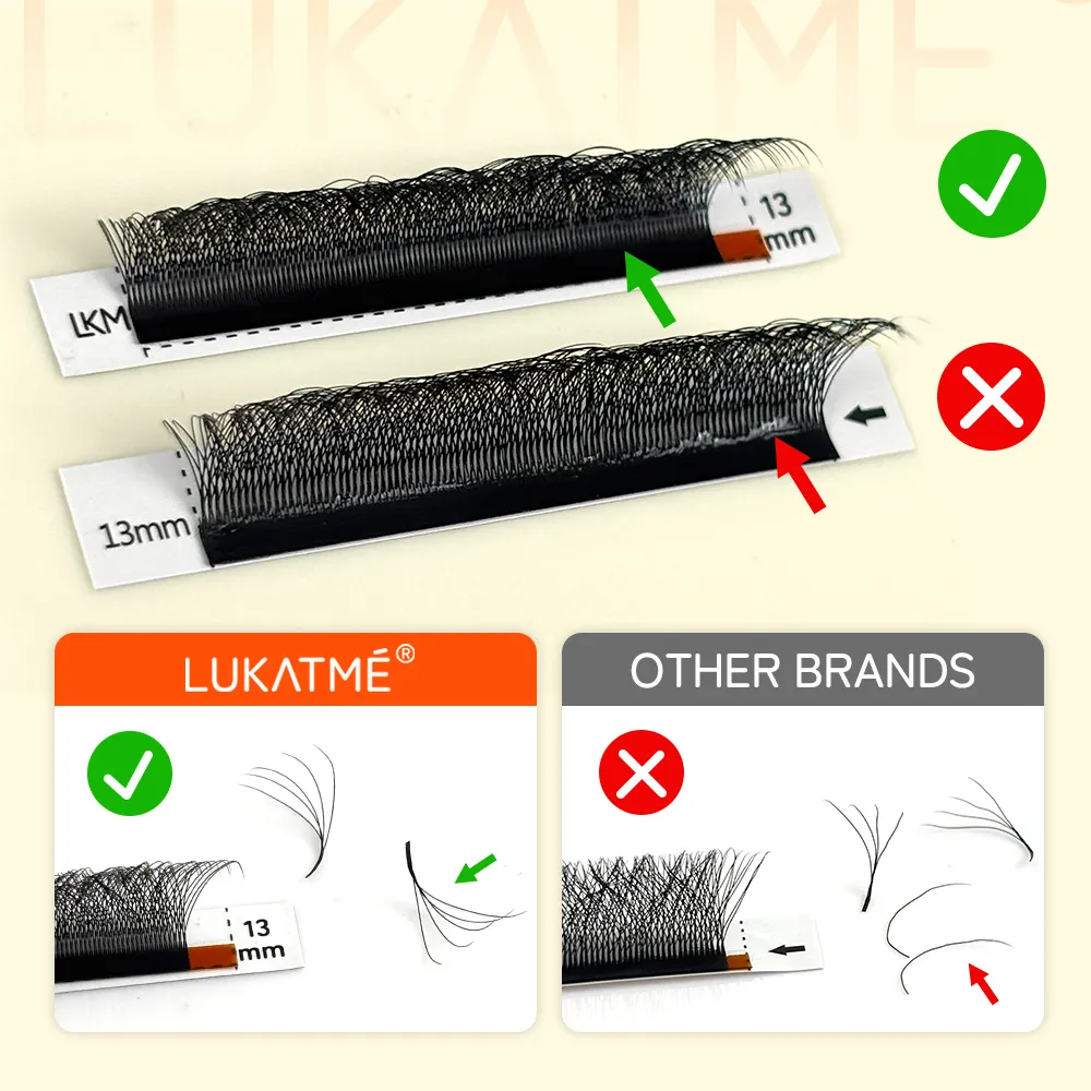 5D 6D 7D W Clover Eyelash Extension Premade Fans 6D U False Eyelash Mega Volume W Shape 5D 6D 7D Lashes 7-15mm U 6D Lash
