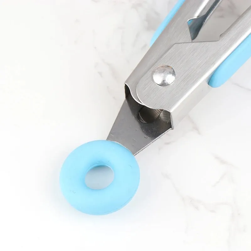 Silicone churrasco grelhar tong cozinha cozinhar salada pão servindo tong antiaderente clipe de churrasco braçadeira ferramentas de aço inoxidável gadgets