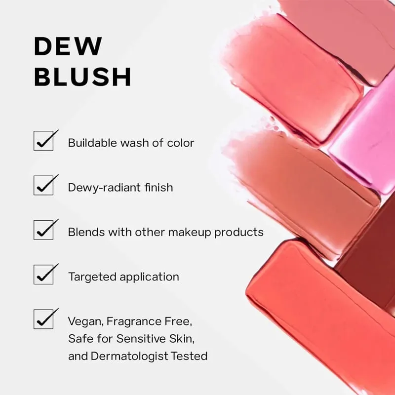 Saie Blush Líquido Hidratante Blendable Orvalhado FRIO Edificável Luminoso Multiuso Cheek Lip Tint Blush para todos os tons de pele sensíveis