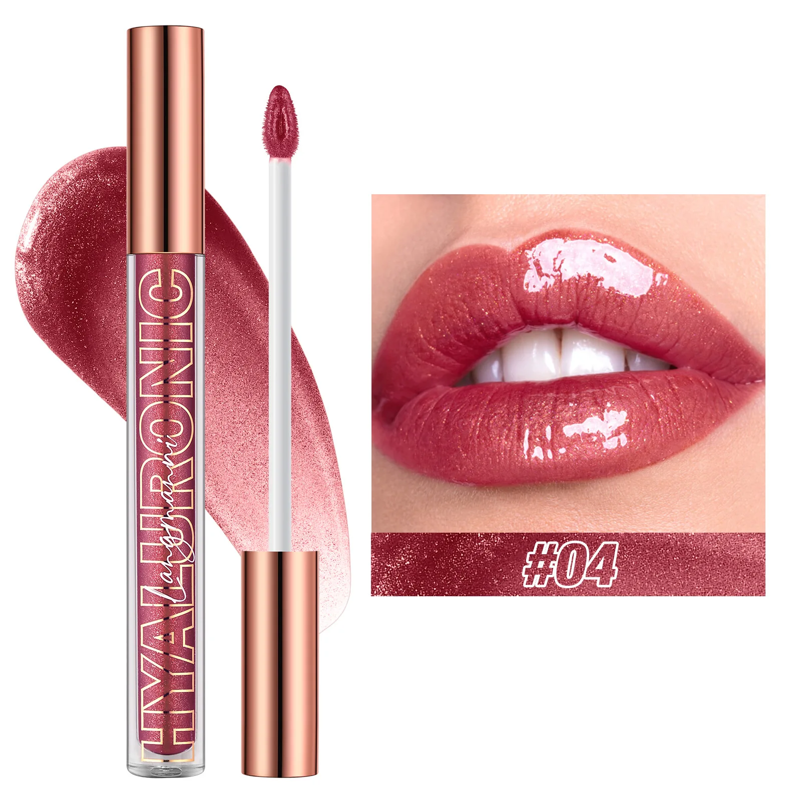 Brilho perolado plumping brilho labial diamante glitter nude rosa batom líquido vidro brilhante à prova dwaterproof água sexy lábio matiz maquiagem labial
