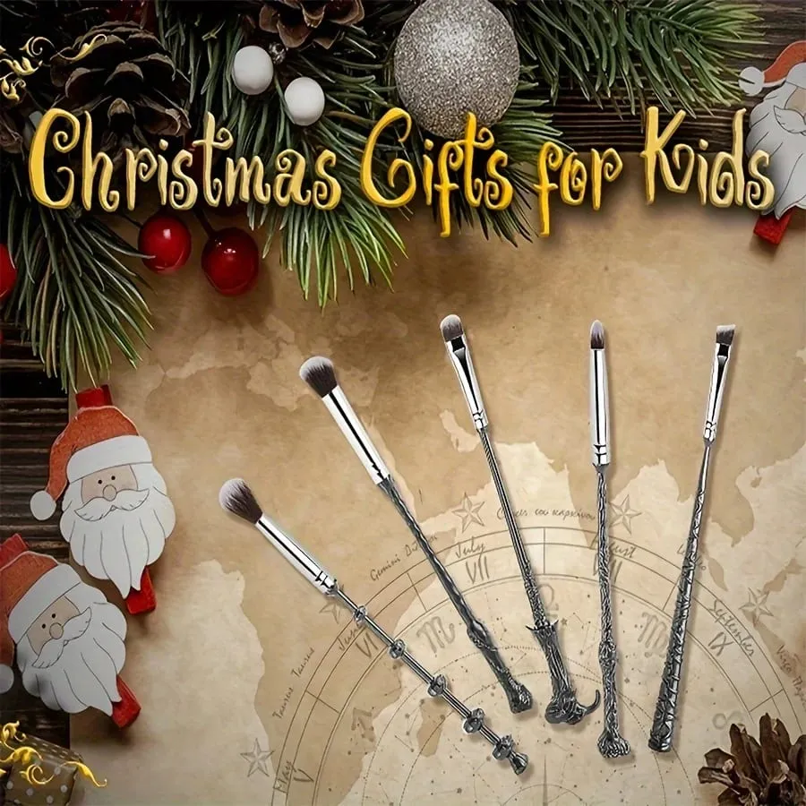 5pcs Wizard Wand Brushes 5 PCS Conjunto de pincéis de maquiagem para mulheres