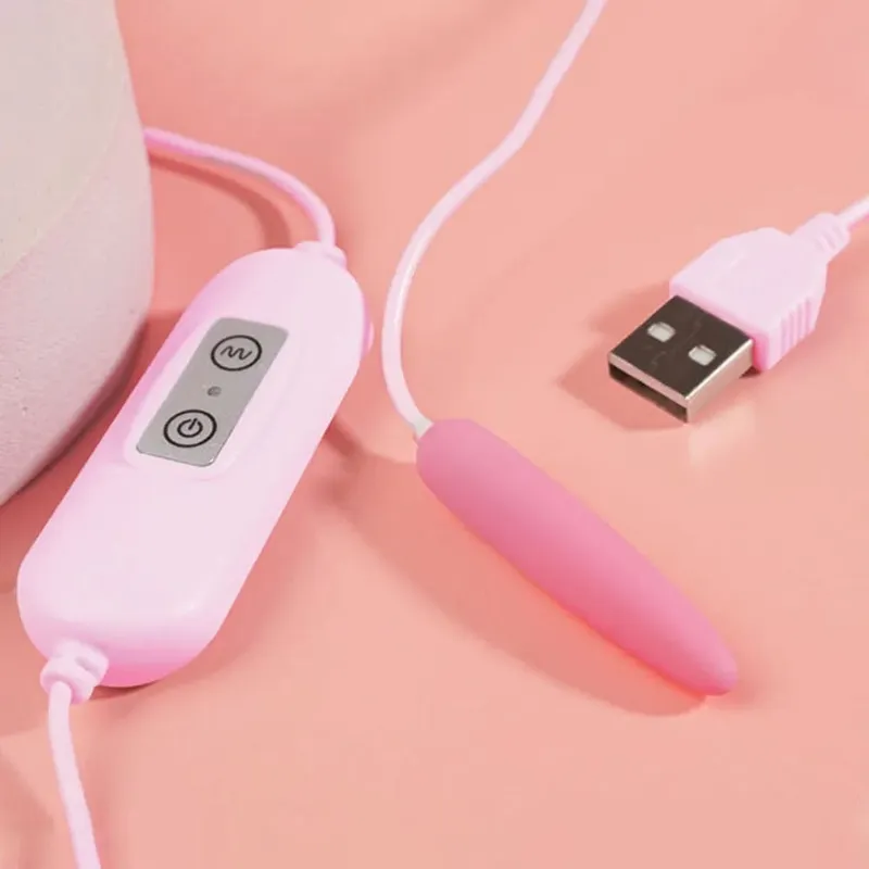 USB 電源陰莖震動器遙控震動尿道卵愛陰蒂 G 點刺激器性用品男士性玩具