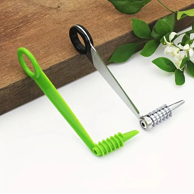 Cortador espiral vegetal manual-cortador portátil de aço inoxidável com design curvo adequado para corte uniforme de batatas