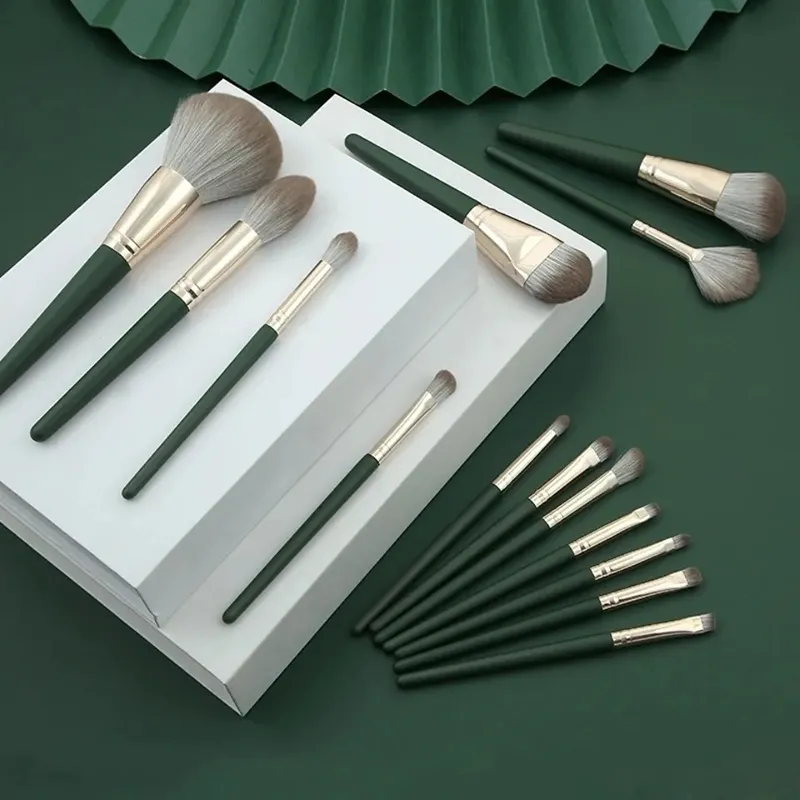 14Pcs Makeup Brushes Set Large Fluffy Soft Eye Shadow Foundation Brush Women Cosmetic Powder Blush Blending Beauty Make Up Tools