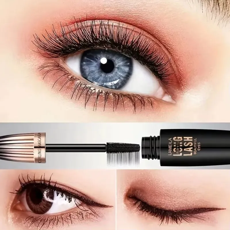 Rímel 4d à prova d'água, espesso, longo, à prova de manchas, criptografado, de longa duração, ondulação, grandes ferramentas de maquiagem para os olhos