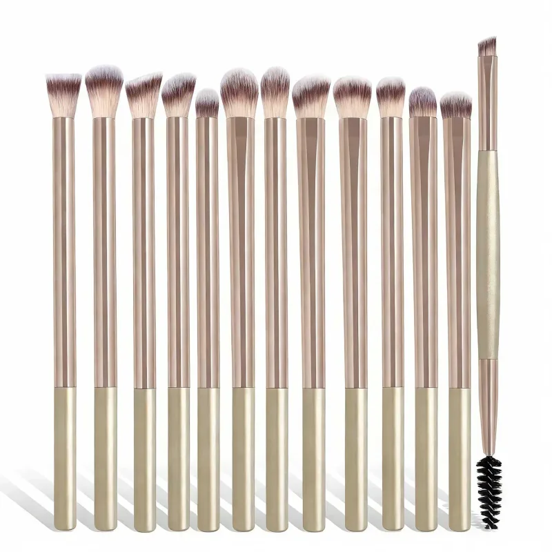 13 Pcs Makeup Brushes with Bag Multi-functional Eye Makeup Brush Set Professional Blending Eyeshadow Concealer Eyebrows Eyeline