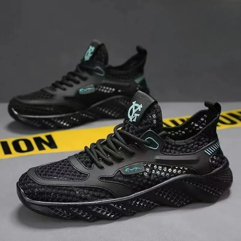 Sapatos casuais para homem versátil confortável malha sola macia tênis de corrida ao ar livre na moda sapato esportivo masculino — image 8