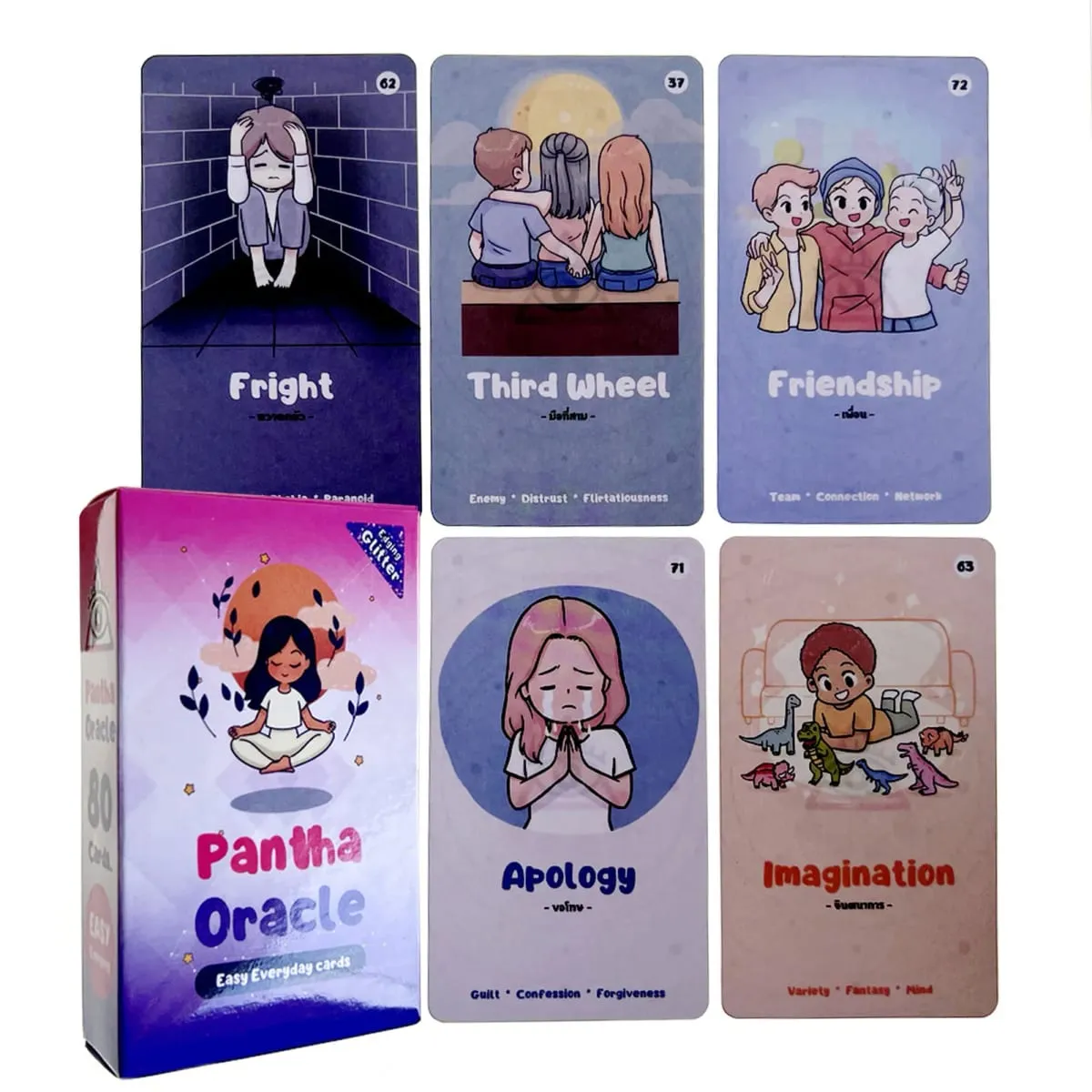 Pantha Oracle Cards Guidebook Card Game Tarot Deck with PDF New Beginner Divination Oracle Party Game Occult — image 1