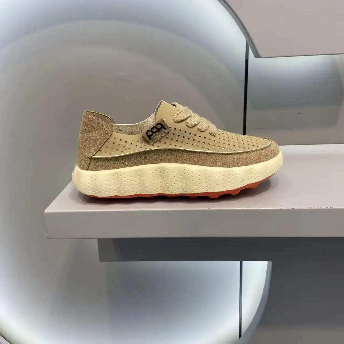Novo verão dos homens tênis respirável tênis de corrida plataforma grossa sapatos casuais antiderrapante masculino caminhada ao ar livre calçado de corrida — image 7