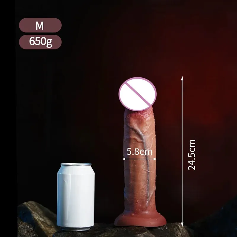 Super Realistic Long Dildo Soft Silicone Anal Dildos Strapon Dick Butt Plug Masturbator Penis Adult Sex Toys for Men Women