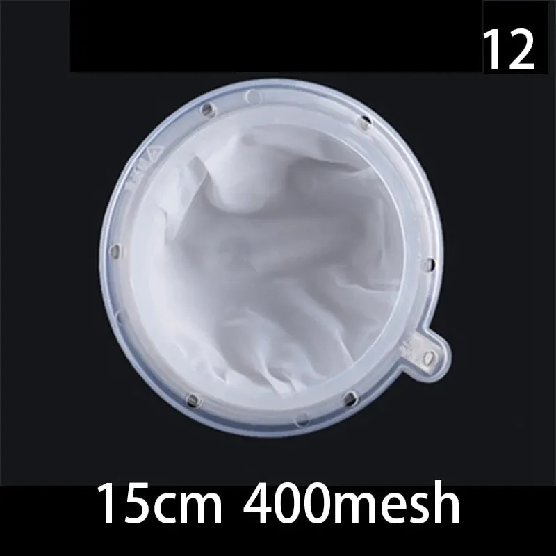 1pc 100/120/200/300/400/450 Mesh Nylon Filter Stainless Steel Funnel For Fruit Milk Traditional Chinese Medicine Oil White Wine