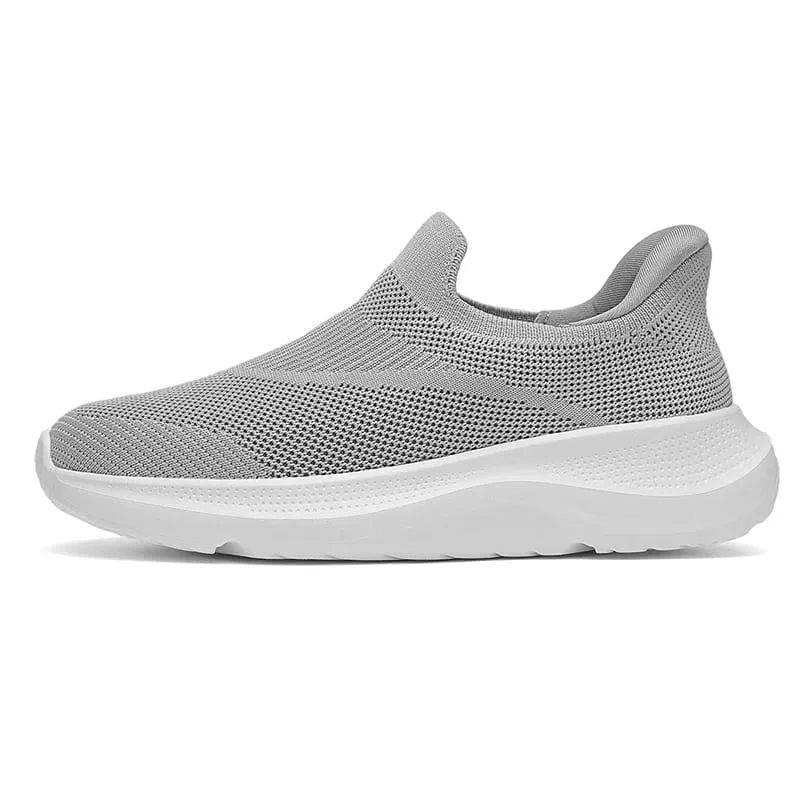 Respirável malha deslizamento na plataforma sapatos de caminhada esportes leve não deslizamento almofada tênis casuais para homens mulheres alta qualidade