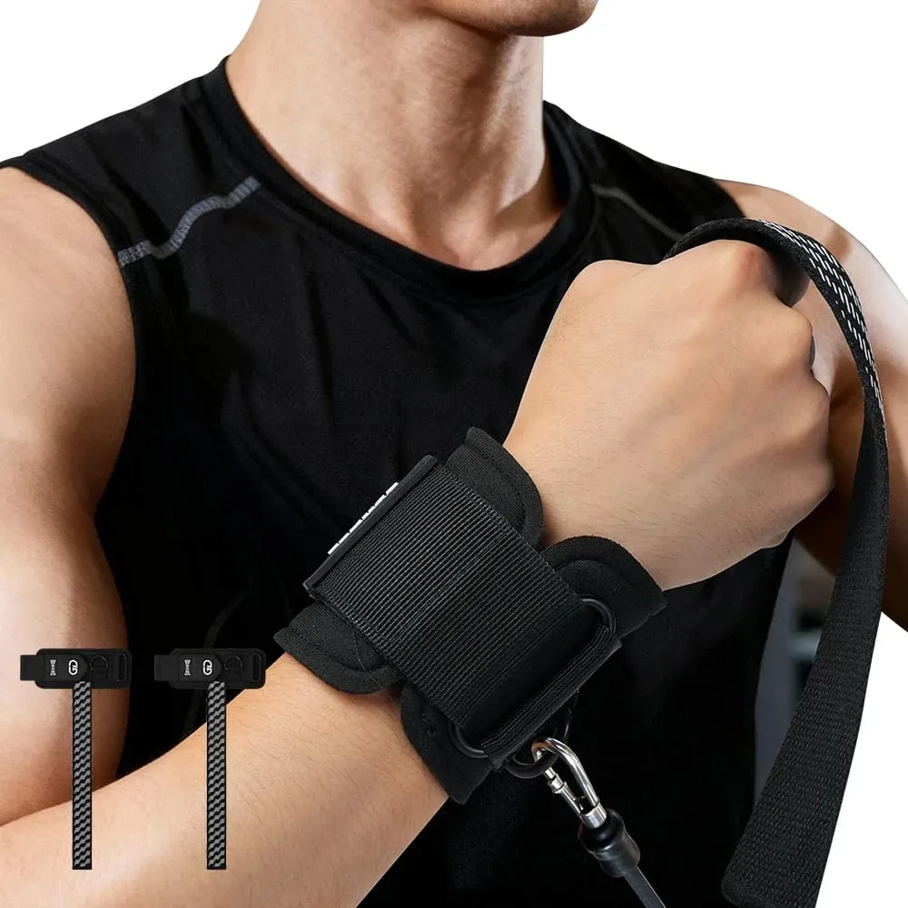 2 pçs tiras de pulso de levantamento de peso treinamento de força ajustável antiderrapante ginásio impulsionador bandas de fitness suporte de levantamento esportes faixa de aperto