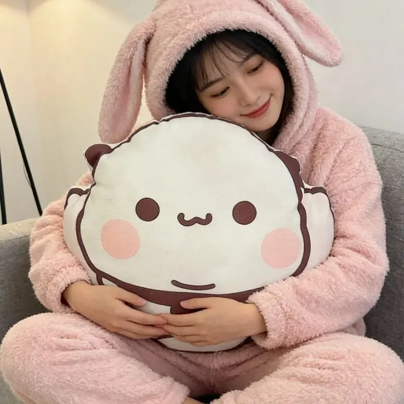 Novo bonito bubu panda almofadas de pelúcia kawaii anime yier travesseiro companheiro de dormir para amigos decoração de casa presente de casal — image 6