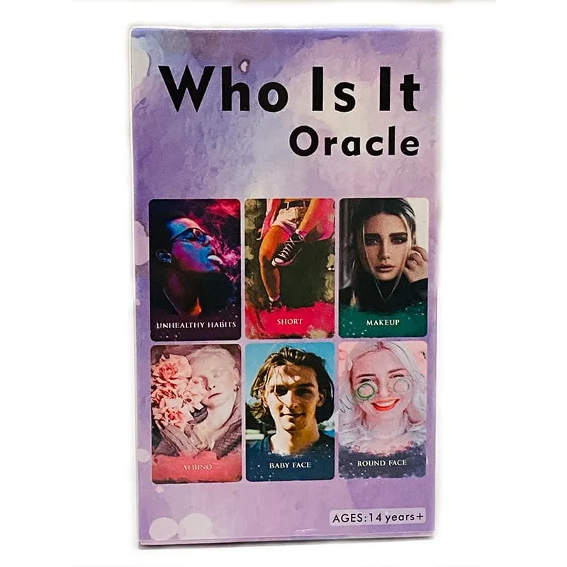 Who Is It Oracle Cards 78 Cards Divination Deck English Vision Edition Tarot Board Playing Game For Party