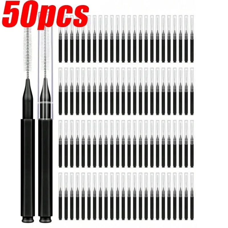 Portátil mini escovas de sobrancelha descartável cílios sobrancelha levantamento escova aplicadores lash extensão pente beleza maquiagem ferramentas