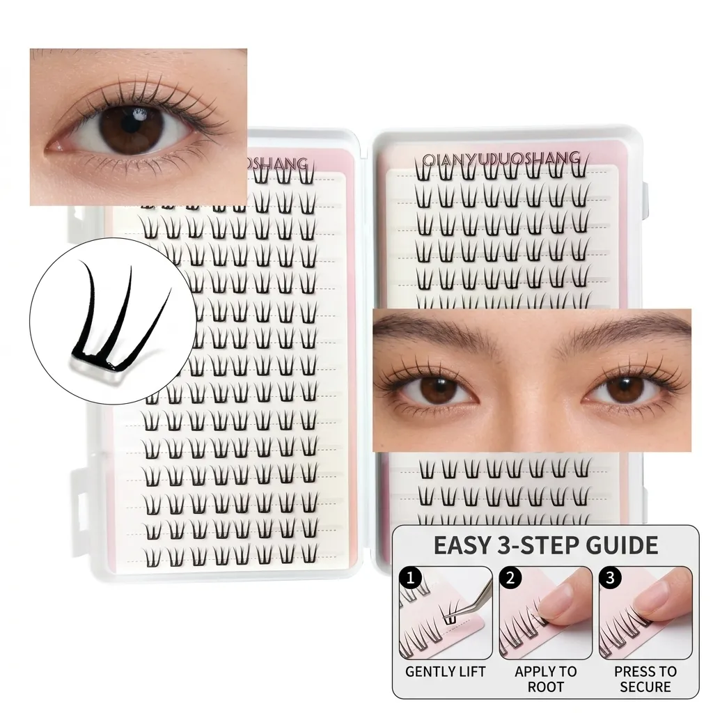 30 linhas ídolos femininos cílios postiços volume natural maquiagem diária dos olhos feminino iniciante grande capacidade cílios c curvado fibra sintética