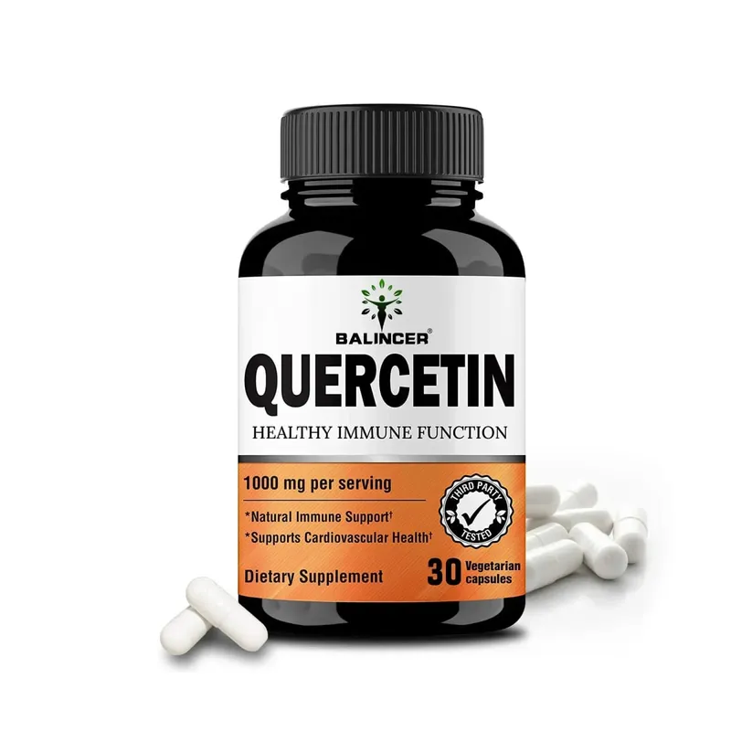 Extrato de quercetina - 1000 mg apoia a saúde imunológica cardiovascular e respiratória antioxidante 120 cápsulas