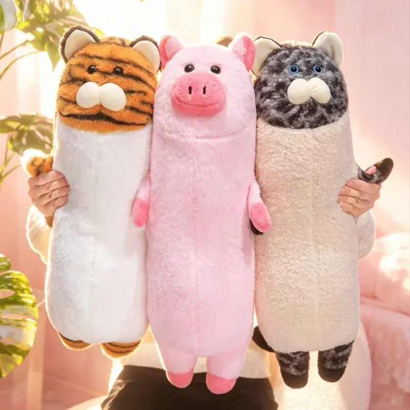 Oreiller en peluche série animaux, léopard, éléphant, pingouin, coussin en peluche, Kawaii, jouet de sommeil, décoration de maison, jouets, cadeaux d'anniversaire — image 6