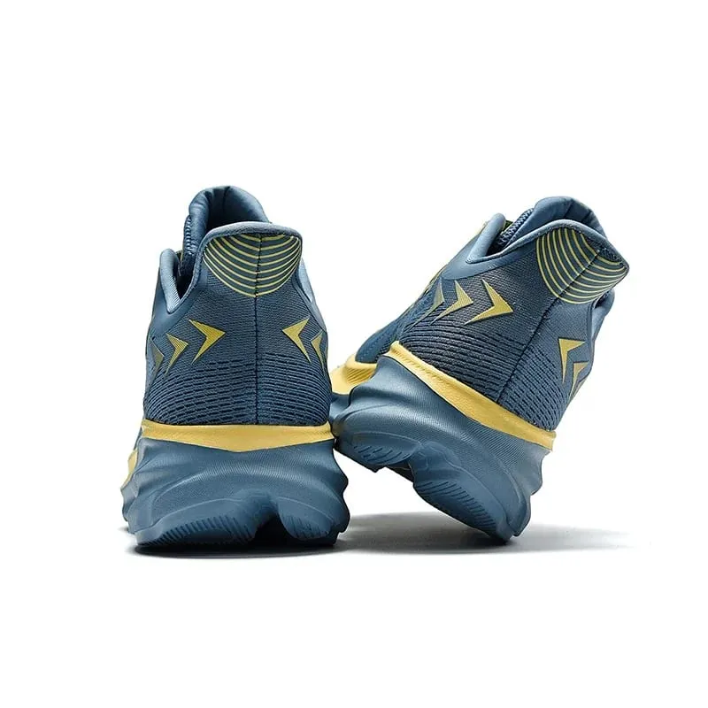 Sapatos de corrida masculinos jogging respirável malha amortecimento antiderrapante ao ar livre sapatos de luxo casal treinador tênis de corrida fora de estrada sapatos — image 4