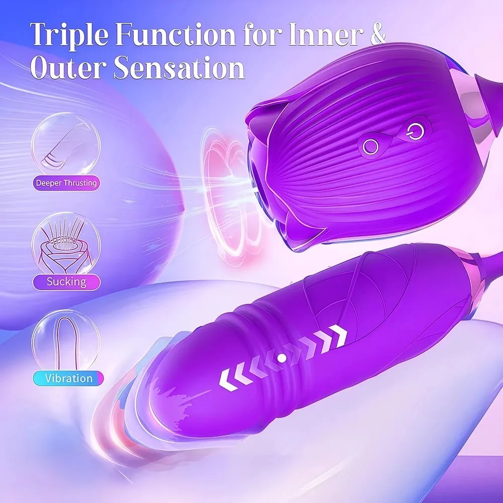 Rosa vibrador brinquedo para mulheres clitóris sucção vibrador g-ponto empurrando vibrador clit mamilo otário vibrador feminino casal brinquedos sexuais