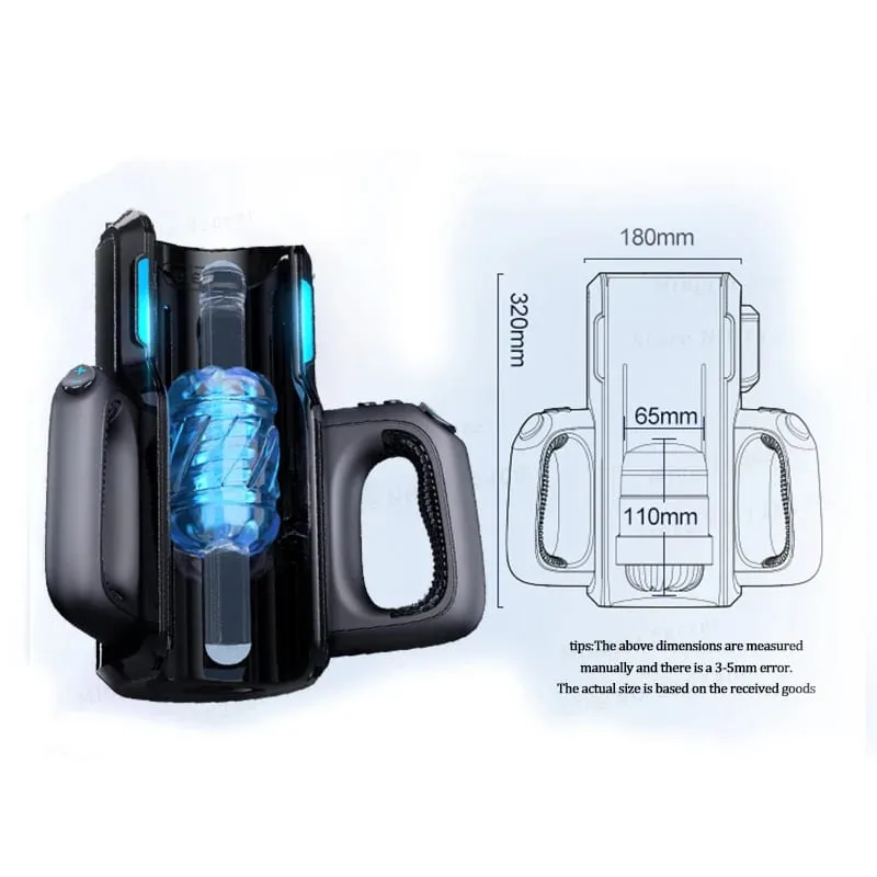 Leten Thrusting-PRO Male Masturbation Cup 12cm Telescopic High Speed Vibrators Automatic Sex Machine Vagina Anal Sex Toy For Men