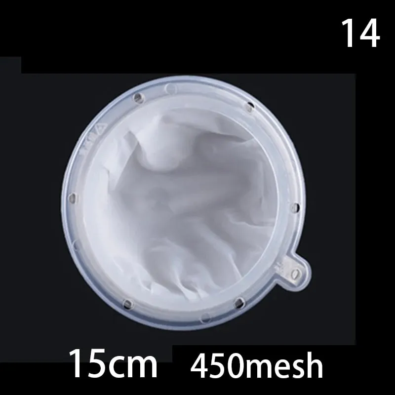 1pc 100/120/200/300/400/450 Mesh Nylon Filter Stainless Steel Funnel For Fruit Milk Traditional Chinese Medicine Oil White Wine