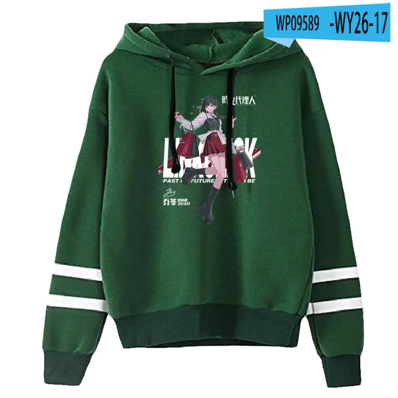Link Click Anime Hoodie Unisex Pocketless Parallel Bars Sleeve Sweatshirts Women Men Hoodies Harajuku Streetwear Fashion Clothes