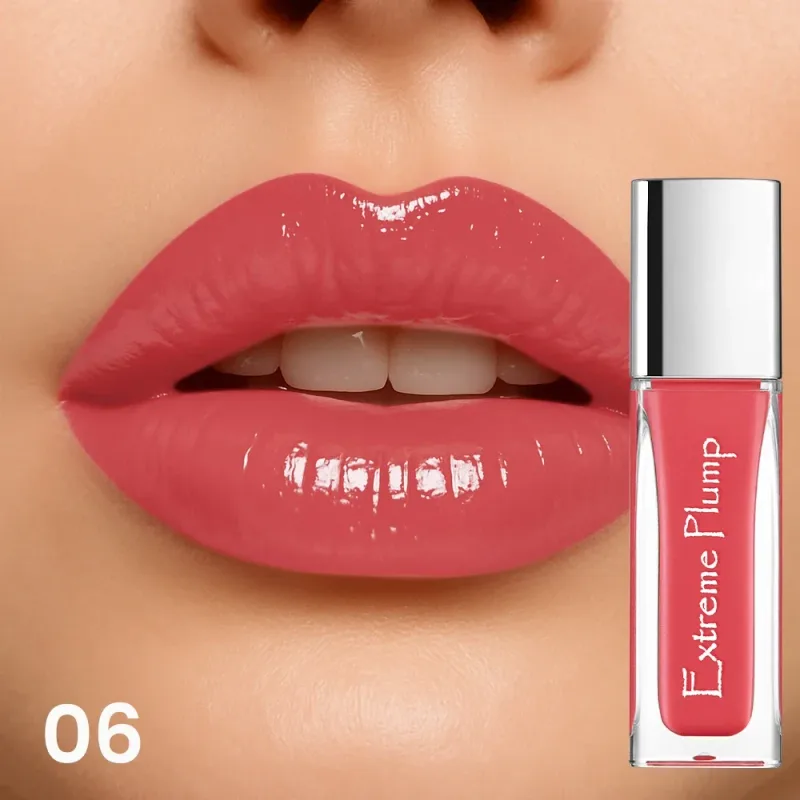 Brilho labial espelhado à prova d'água, longa duração, hidratante, maquiagem labial suave e brilhante para mulheres