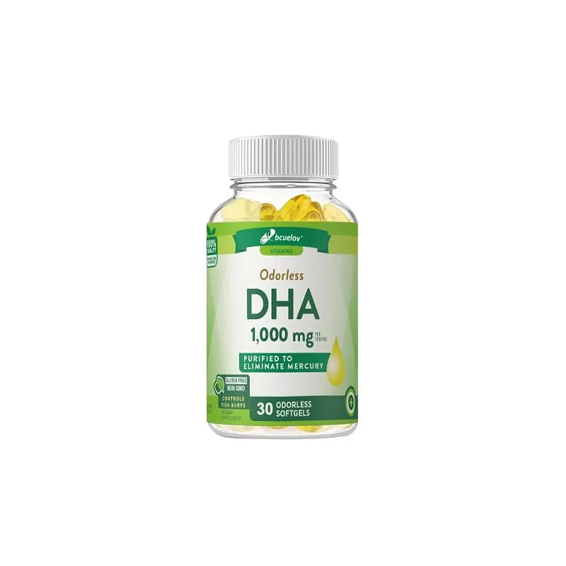 Bcuelov 高效 DHA - 支持大腦健康和認知功能 提高專注力和智力思維