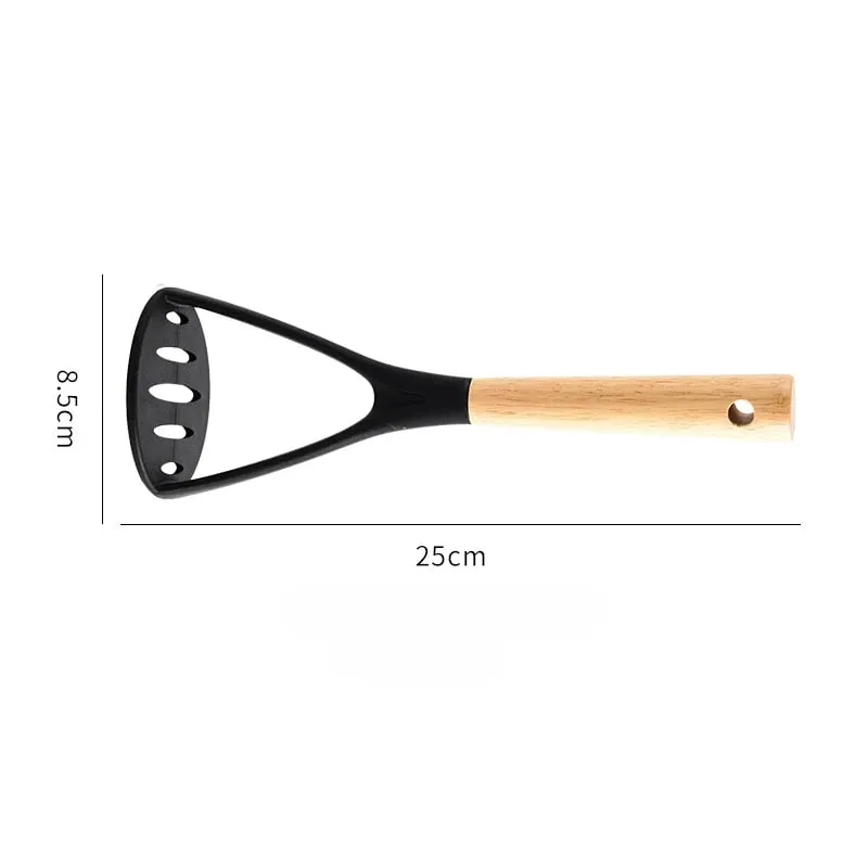 Cross-border kitchen tools Silicone potato press purer Garlic press Potato purer Resistant to high temperatures