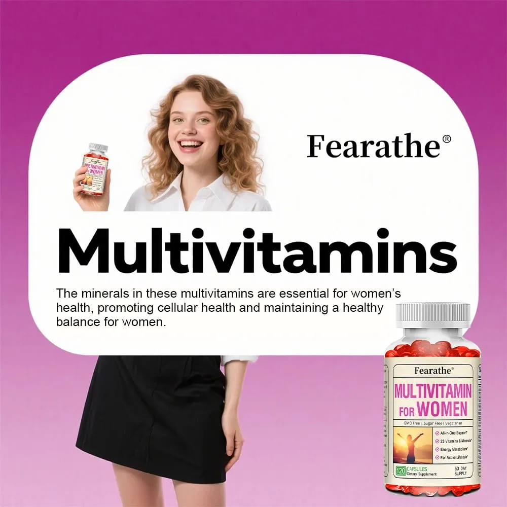 Women's Daily Multi Capsules - Antioxidant Daily Multivitamin To Support Energy and Immune Health - 120 Capsules