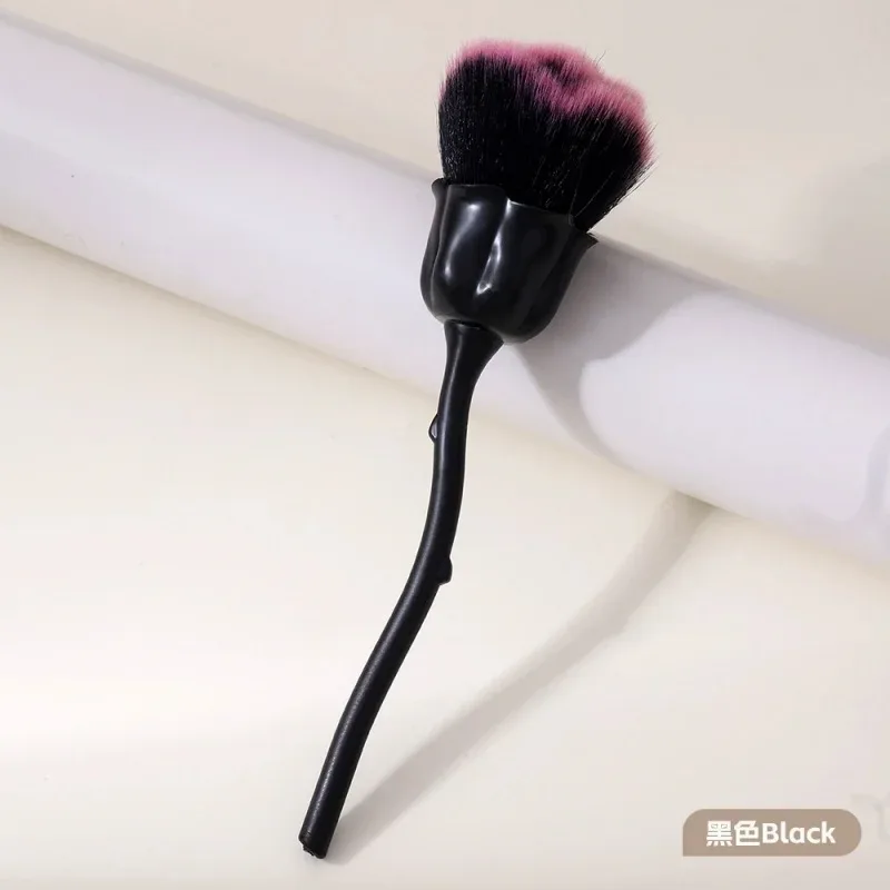 Rose Flower Shape Makeup Brush Round Makeup Loose Powder Brushes Manicure Nail Polishing Dust Removal Brush Beauty Make Up Tools