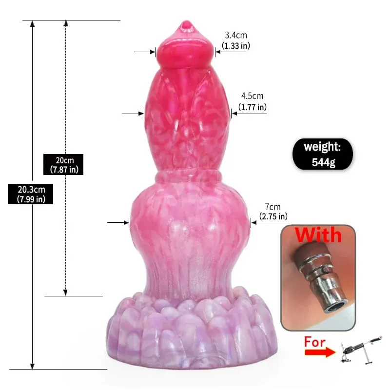 Diy anexos cão nó vibrador com adaptador 3xlr silicone líquido grande pênis anal plug brinquedos sexuais rápido ar vac-u-lock conector