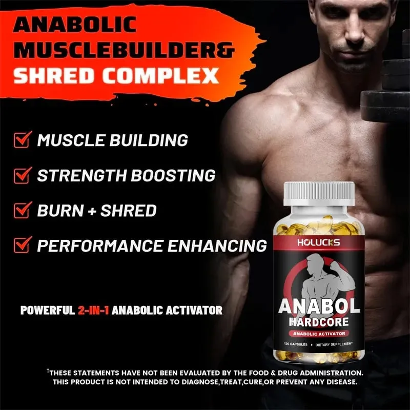 優質 Anabol 肌肉膠囊可支持普通運動員的肌肉功能、耐力、力量和穩定的身體狀況