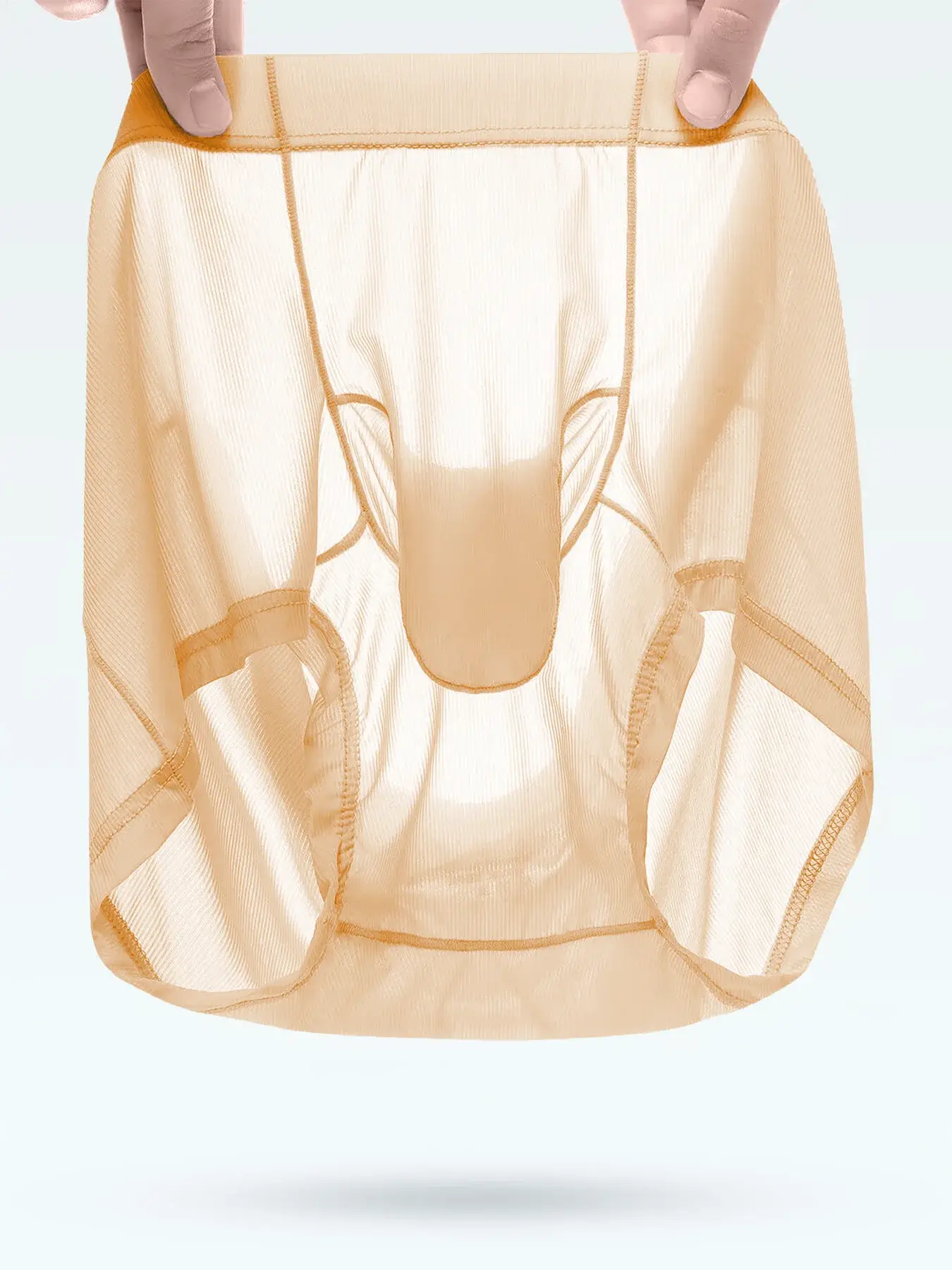 Cuecas boxer transparentes masculinas, roupa íntima sexy ultrafina, transparente, calcinhas de seda gelada, suave e brilhante, lingerie — image 24