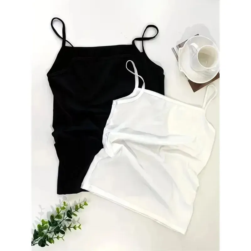 Mulheres verão cinta de espaguete cami regata praia flip-flop concha impressão sem mangas camisola casual férias y2k uso diário topos