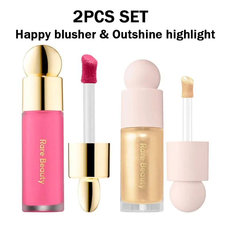 Blush líquido com pitada macia de beleza rara, sedoso e desliza suavemente, maquiagem rechonchuda de longa duração, esperança, amor, virtude, feliz, maravilha, vale a pena — image 27