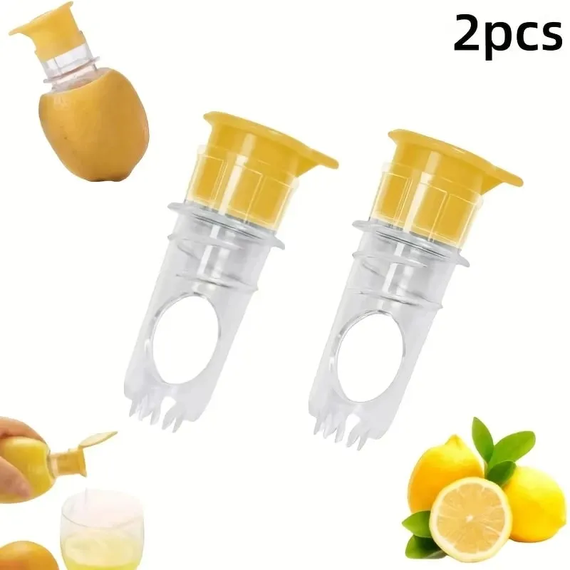 Mini espremedor de limão portátil, espremedor de limão com tampa, espremedor de limão para coquetéis, extrator de suco fácil, preservação de frescor, peças