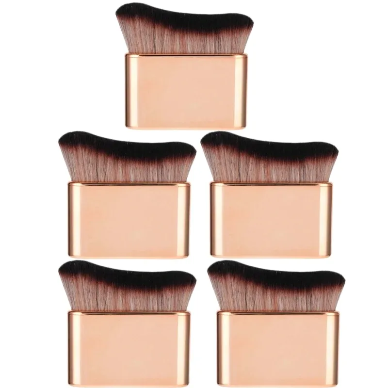 Body Self Tanning Brush Gold Soft Makeup Brushes Portable Self Tan Brush Neck Leg Foundation Sunscreen Cream Applicator Tools