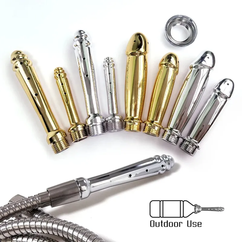 ABS anal vaginal douche Conversion head for outdoor use Posterior chamber irrigation multi-function plug-in shower sex toys