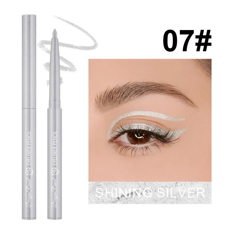 Waterproof Black Brown Eyeliner Gel Pencil Matte Smooth Quick Dry Easy Wear Pearlescent Eyeshadow Eye Liner Pen Makeup for Eyes