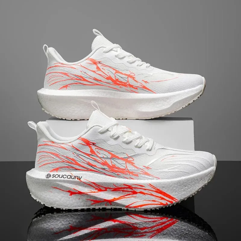Marathon Men Running Shoes Lightweight Women's Comfortable Carbon Board Speciality Sports Breathable Athletic Nonskid Sneakers
