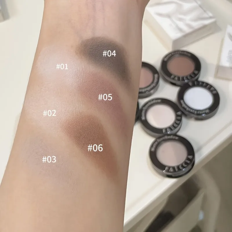 Sombra fosca única com pincel, cor de baixa saturação sob os olhos, maquiagem multiuso, ideal para presentes de férias — image 6