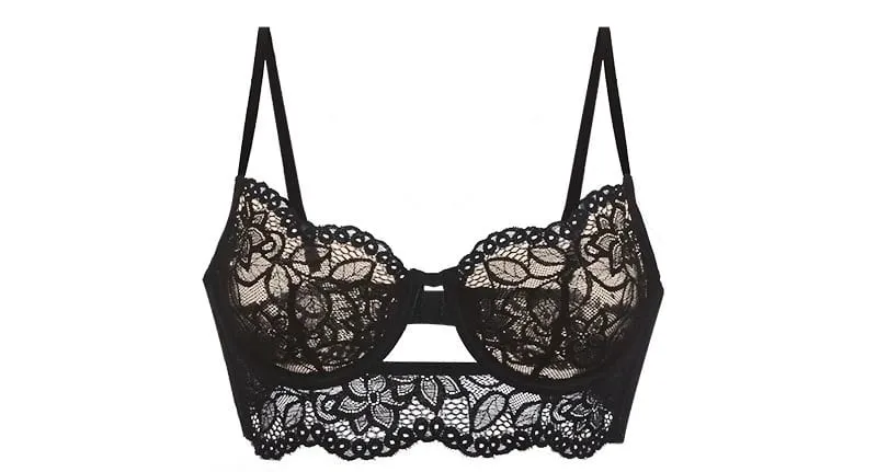 Conjunto de sutiã de renda francesa com arame macio push up para busto pequeno leve conforto anti flacidez lingerie au tamanhos moyisu-sexy ab